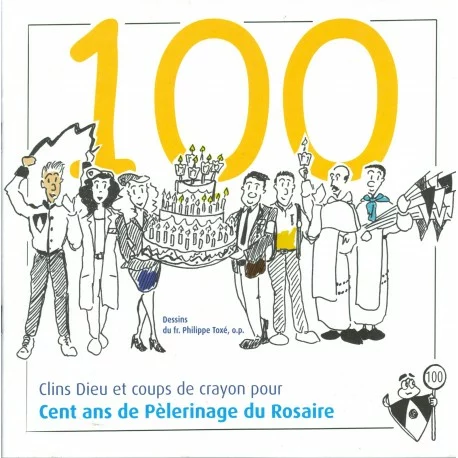 Illustration célébrant le centenaire du Pèlerinage du Rosaire.