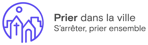 Logo Prier dans la ville: église et bâtiments